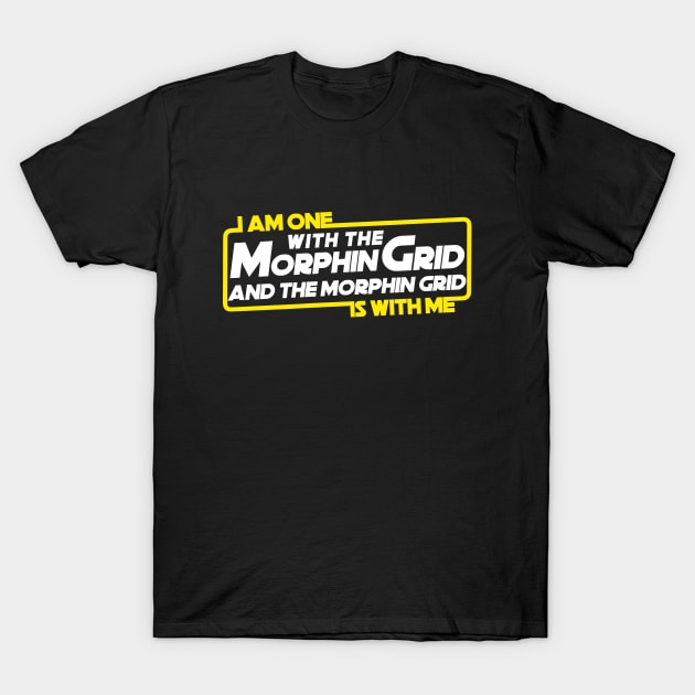 I Am One With The Morphin Grid T-Shirt by Designsbytopher